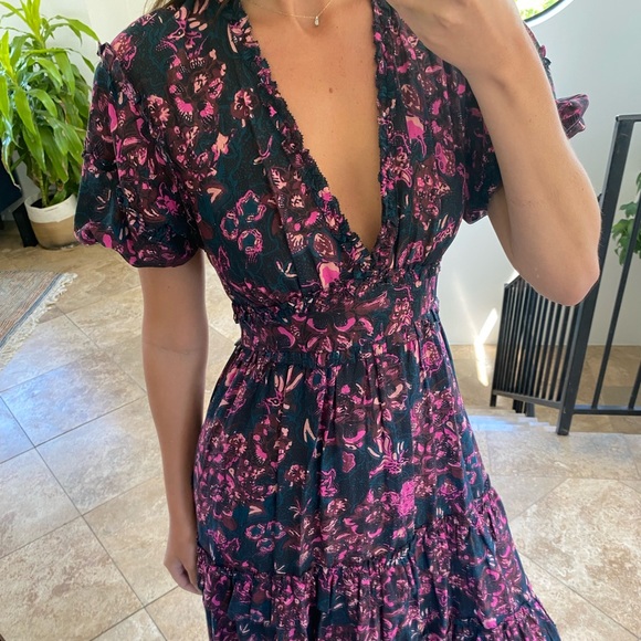 Ulla Johnson floral midi dress size 2 - Picture 2 of 4